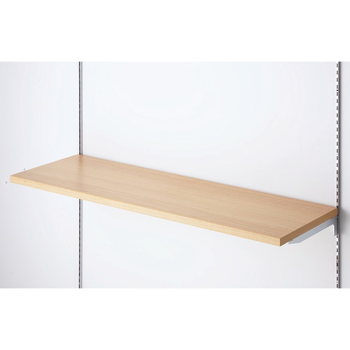 木棚セット W90×D40cm クロームブラケット エクリュ (1セット) kp38-777-37-1