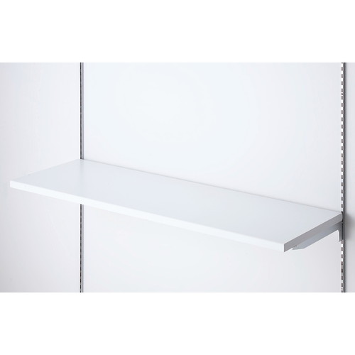 木棚セット W120×D40cm クロームブラケット ホワイト (1セット) kp38-777-38-2 7,891円