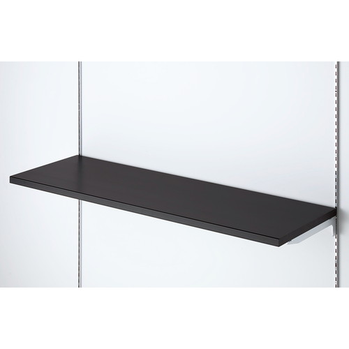 木棚セット W120×D40cm クロームブラケット ブラック (1セット) kp38-777-38-4
