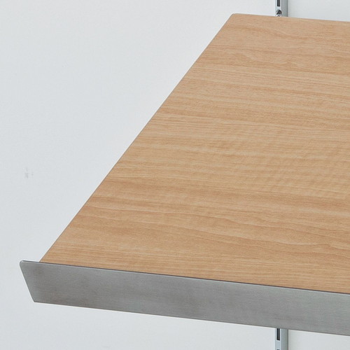 傾斜メラミン木棚セット W120cm×D35cm エクリュ (1セット) kp38-777-49-1