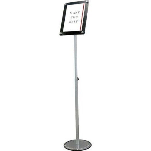 【スマートフリーアクリルスタンドスライド】 A4ブラック SMFACS135-A4B|看板材料 店