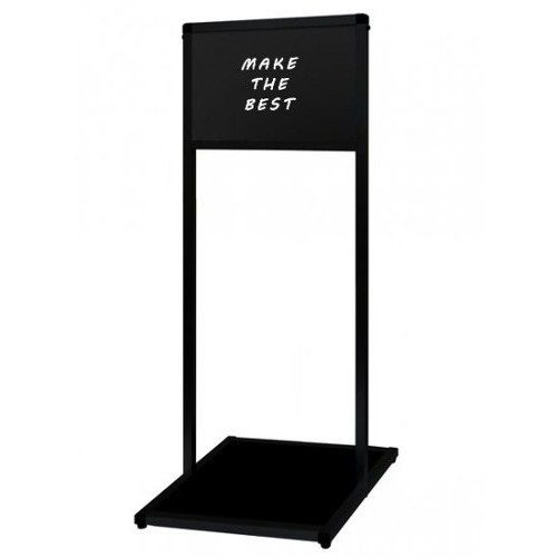 【ブラックバリウスメッセージスタンド ブラックボード】 B4横 BVAMSBB-B4Y|看板材料 店