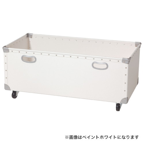 【ファイバー収BOXフチ強W830ペイントホワイト】 50638WHT｜看板材料　店