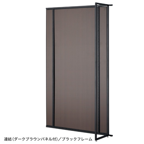 【ユニットラック120壁面濃茶パネル付連結シロ】 58892-6W 40,692円
