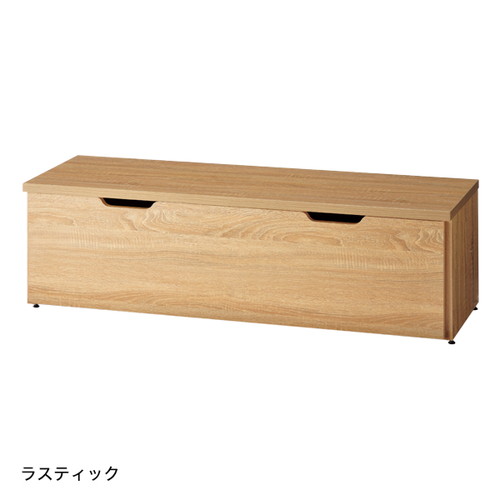 【木製コの字付収納トロッコW1200ラスティック】 54611RAS