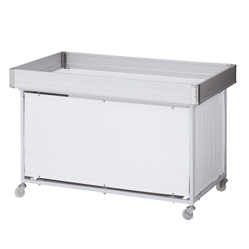 【平台ワゴン】【W1200】 ホワイト 55895WHT｜看板材料　店