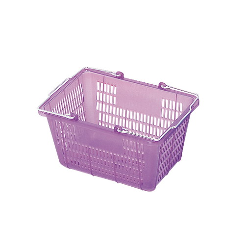 【買物かご】【 スケルトンミニバスケット(5ケ入)】【 パープル】 52308-2*