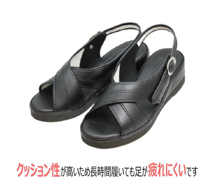 Sale 93 Off あす楽 関東 ナースサンダル Ca233bl靴 レディースサンダル オフィスサンダル オフィスシューズ 室内履き レディース 女性用 社内 オフィス 静音 日本製 黒 ブラック S M L Ll Lll Taibachlibrary Org Uk