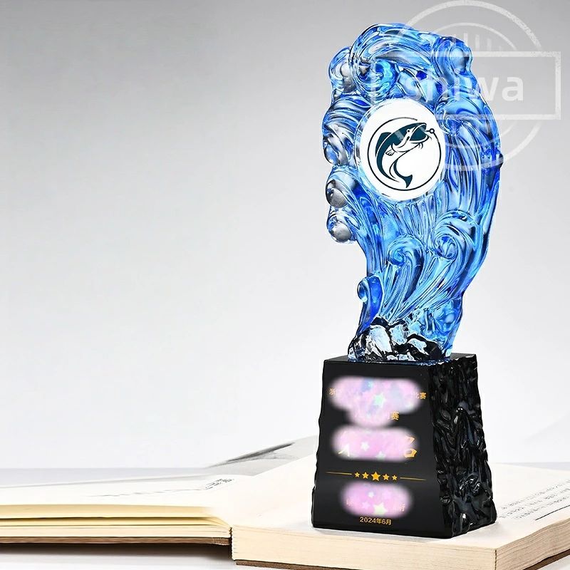 25*9cm クリスタルトロフィー オリジナルトロフィー 透明度 仕上がり 年配 記念 企業 大切な方 団体 年間表彰 イベント用 イメージキャラクター イメージアップ 企業オリジナル感 イベント表彰 社内表彰 プレゼント ロゴマーク シンプル ゴルフコンペ|KANDA生活館