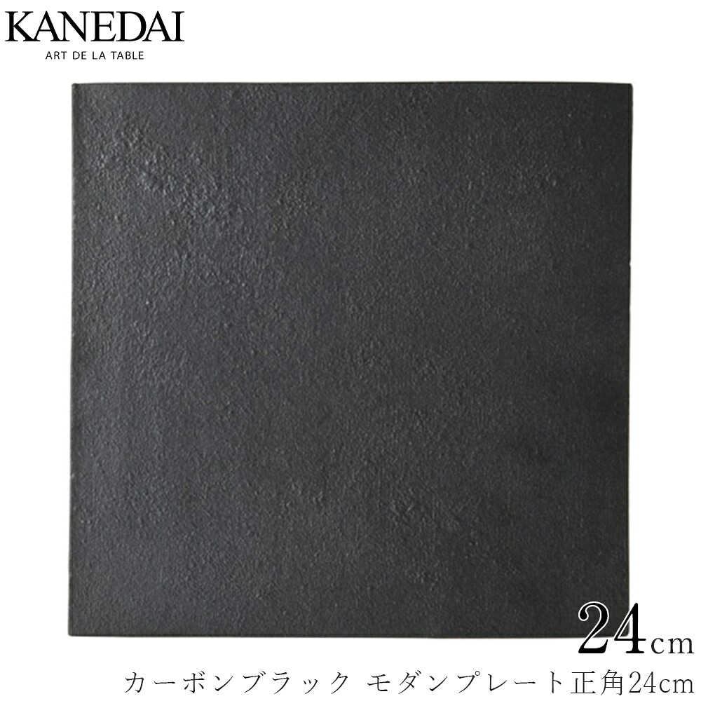 【炭素黒いこと 今めかしい一皿正角24糎】真っ黒い皿 角皿 和食器 今めかしい 焼き物 お役目用 労働者階級遣りかた 0619-0109