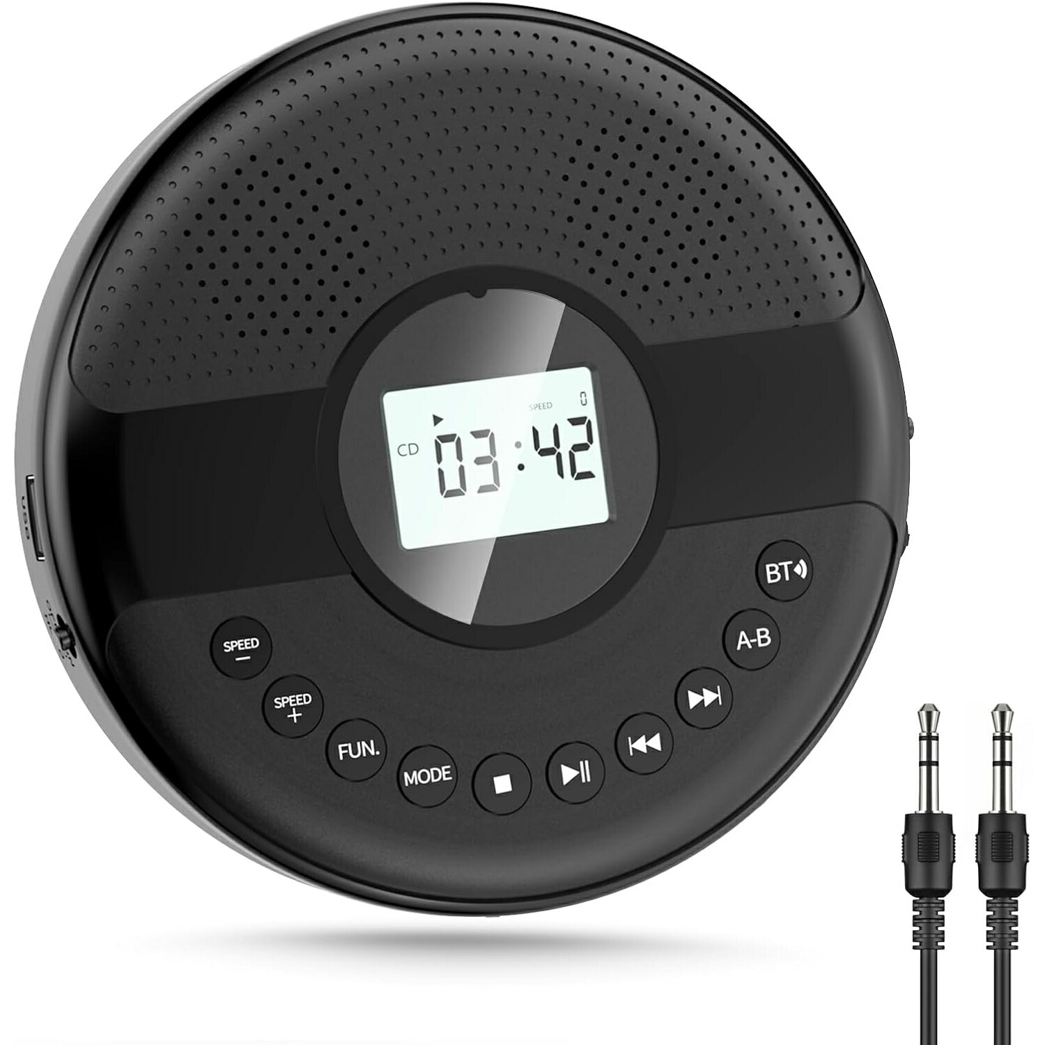 ARAFUNA ポータブルCDプレーヤー スピーカー内蔵 新品未使用 Amazon.co.jp: ポータブルCDプレーヤー コンパクト ARAFUNA CD