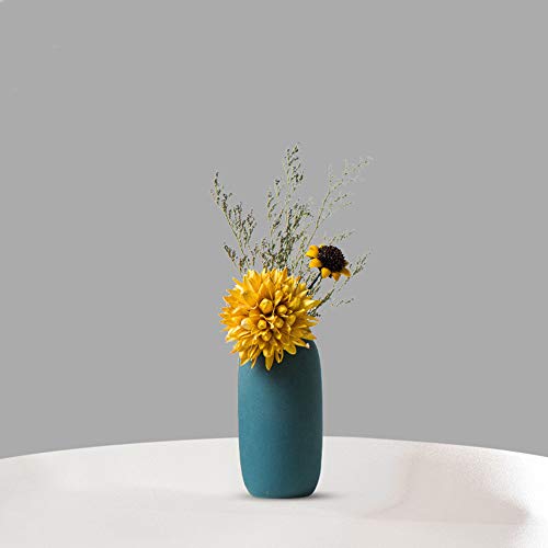 ☆和モダン／青緑色の変形フラワーベース／陶器・華道・置物・美術品【美品】 楽天市場】花瓶 陶器 おしゃれ 瀬戸焼 青 丸 和風 モダン 和モダン