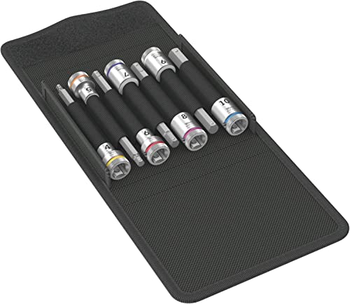 WERA ヴェラ 差込角3/8DR Hex-Plusビットソケットセット 7個入り 003180|KANADE STORE店