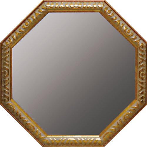 ユ-パワ- Mirror アンティ-ク八角ミラ- LLサイズ ゴールド AM-07023|KANADE STORE店