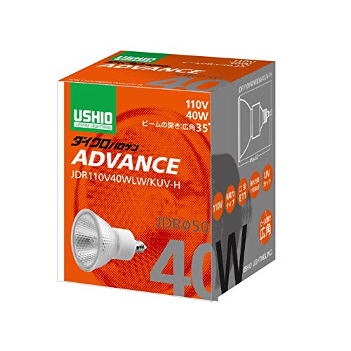 楽天市場】USHIO ダイクロハロゲン（110V） JDRφ50 ADVANCE 40W 広角