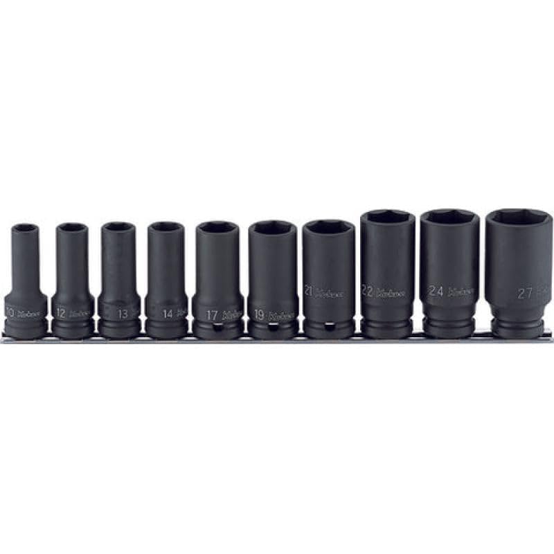 山下工業研究所 コーケン 1/2(12.7mm)SQ. インパクト6角セミディープソケット(薄肉)レールセット 10ヶ組 RS14301X/10|KANADE STORE店
