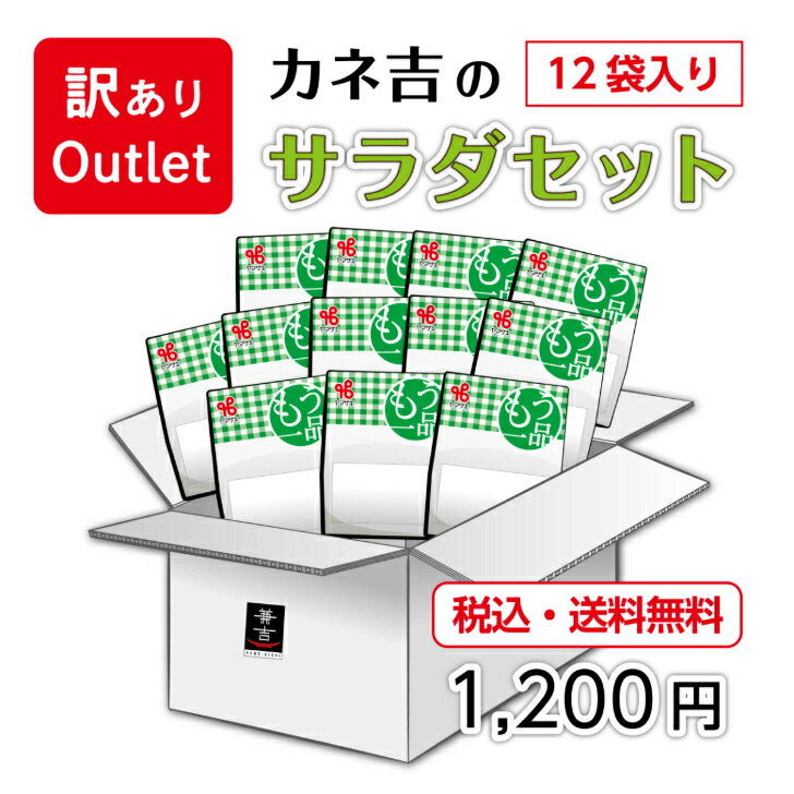 【5％OFF】 ☆アウトレット☆ カネ吉の惣菜アウトレットセット サラダ惣菜 低価格