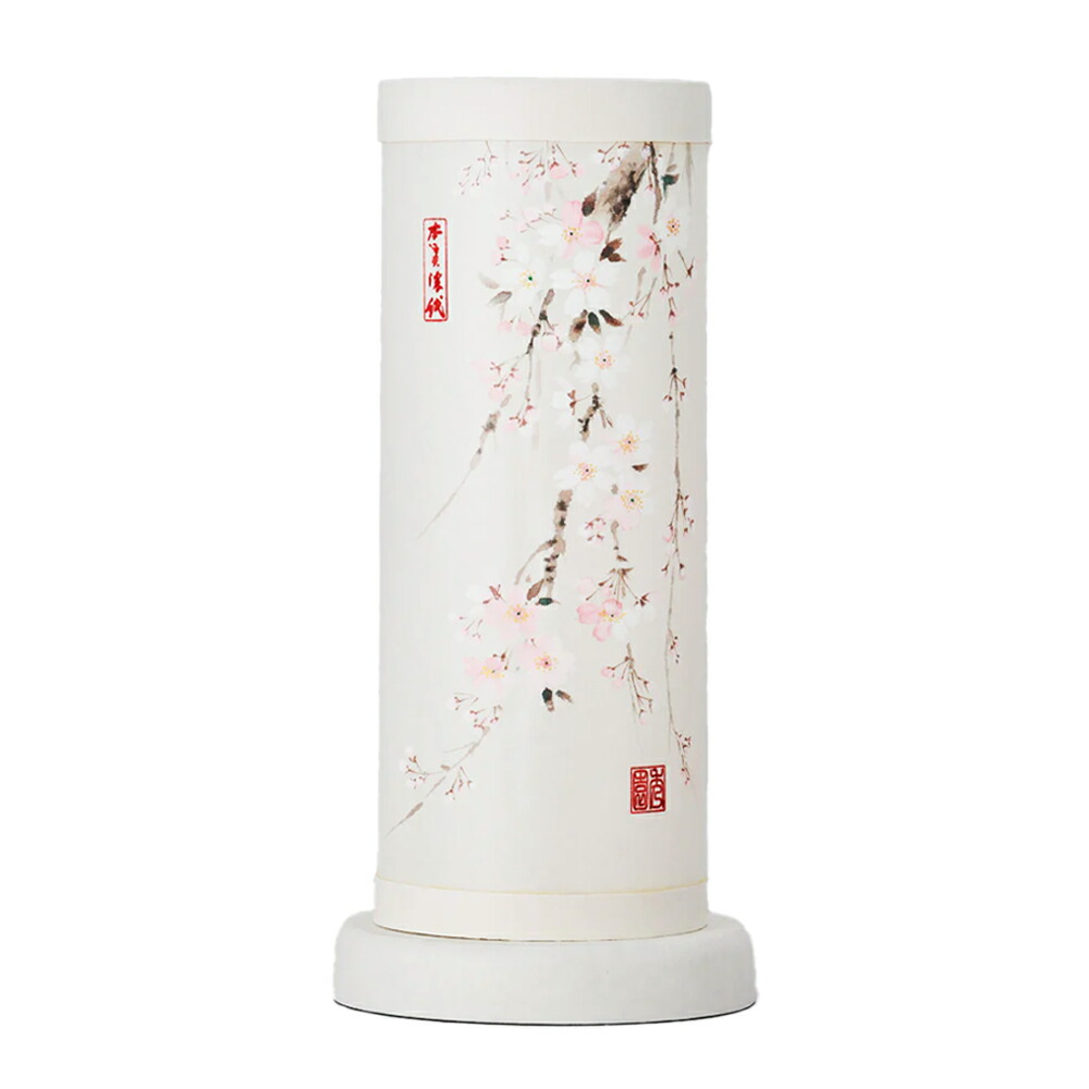 安藤商店 創作提灯 美濃の風【桜】 2553 [受注生産] 本美濃和紙 手描き 和風 インテリア 創作提灯 職人 岐阜県産 新型提灯 ぼんぼり 照明 盆提灯 盆ちょうちん