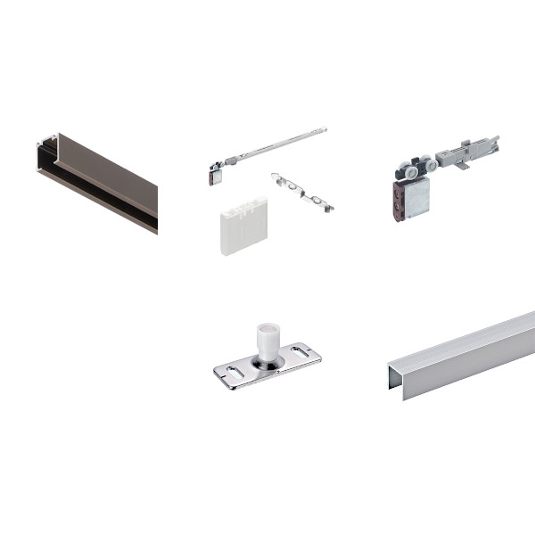 ソフトクローズ式 引戸レール金物セット品 スタンダードタイプ アトム ATOM 上下前後調整式上部吊り車使用 1本引き用 セット品 日時指定 ソフトクローズ 直付け式 引戸レール金物セット品 アトム