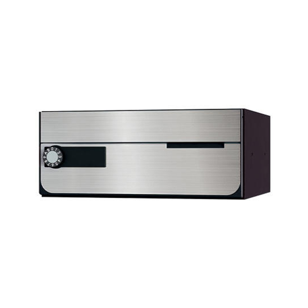 ポストW360×H150前入前出／屋内タイプ ナスタ KS-MB7002PY 扉開き方向:横 錠前タイプ5種 ステンレスヘアーライン 15,661円