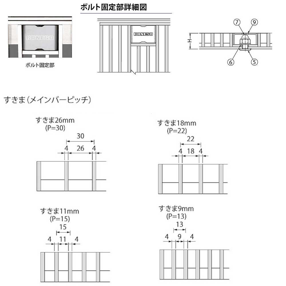 史上一番安い ステンレス製グレーチング カネソウ SMQL-DC14525P=15 ボトルキャップ付 ボルト固定式 滑り止め模様付 横断溝 側溝用  みぞ幅400 450×994×25mm 1個