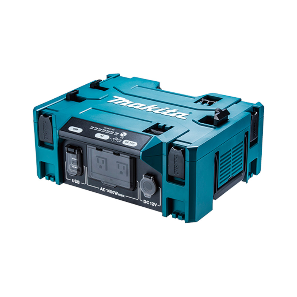 マキタ Makita DCACインバータ BAC01 連続出力:1,400W AC100V出力 USB出力(Type-A・C各2口) DC12V出力 本体のみ バッテリ・充電器・ポータブル電源別売