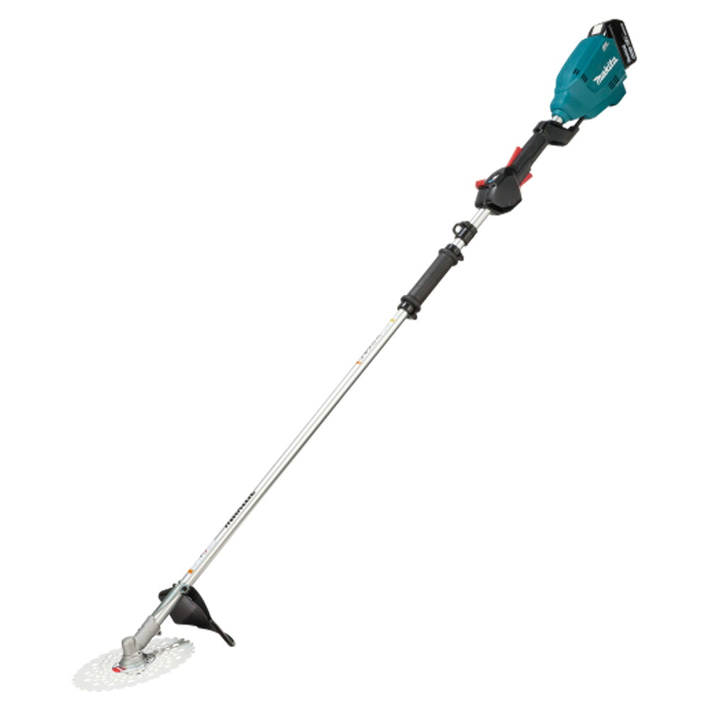 マキタ 充電式草刈機 18V 2グリップ DCホワイトチップソー付 MUR195WDRG(バッテリBL1860B(6.0Ah)×1本・充電器DC18RF付) / MUR195WDZ(本体のみ バッテリ・充電器別売り)