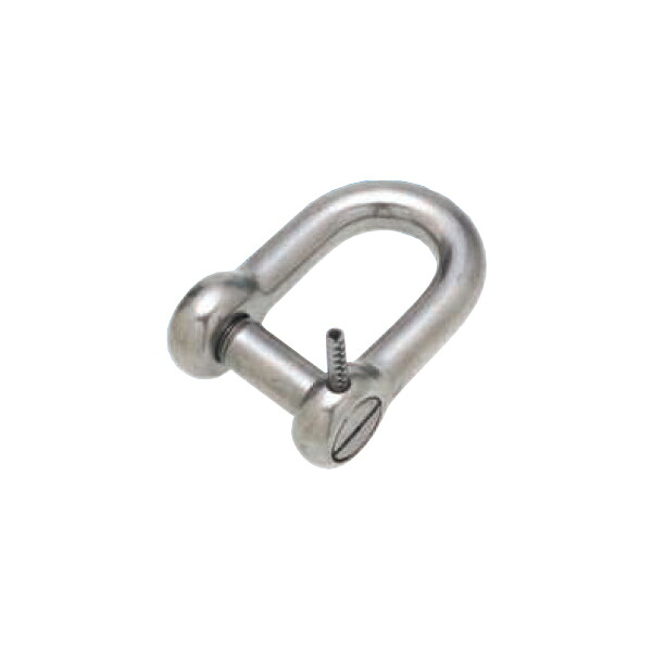 ステンレス金具 ピン止め沈みシャックル 水本機械製作所 MM CSP-6～25(D6～25&times;L24～100&times;B12～50&times;捻径M6～W1) 1個｜カネマサ金物
