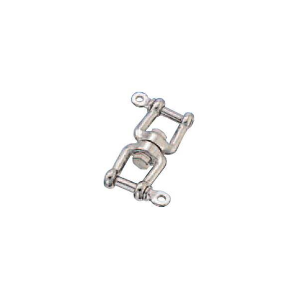 ステンレス金具 ダブルシャックル 水本機械製作所 MM WS-6～19(D6～19×L1 64～220×B12～37×捻径M6～W3/4) 1個