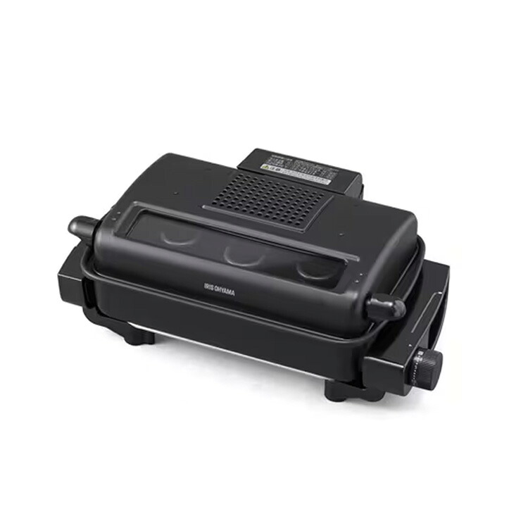 アイリスオーヤマ マルチロースター 容器付 ブラック EMT-1103-B