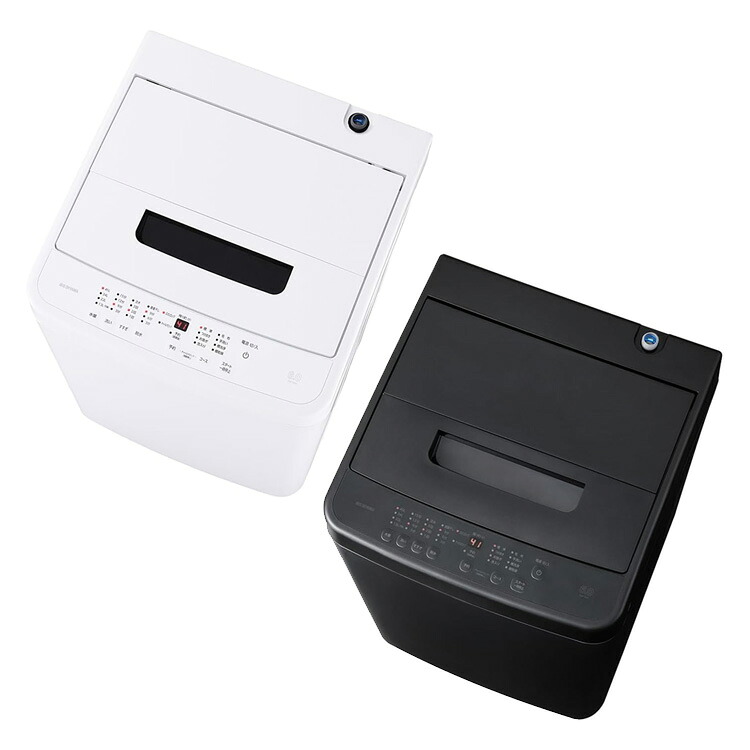 アイリスオーヤマ 全自動洗濯機 6.0kg IAW-T606-W IAW-T606-B ホワイト ブラック｜カネマサ金物