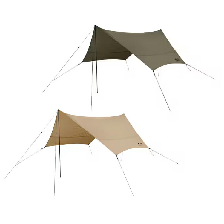 楽天市場】クレイジータープ4200mmX4200mm（平面寸法）設営用ポール2本