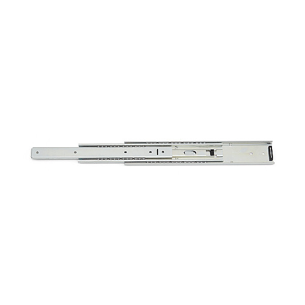 3段引 スライドレール［スガツネ Accuride］C3300 (仕上:光沢クロメート処理) (厚み12.7×高さ51.5mm) (レール長さ:304.8～711.2mm) (販売本数:1本売り・10本売り)「スガツネ製品ならカネマサ」