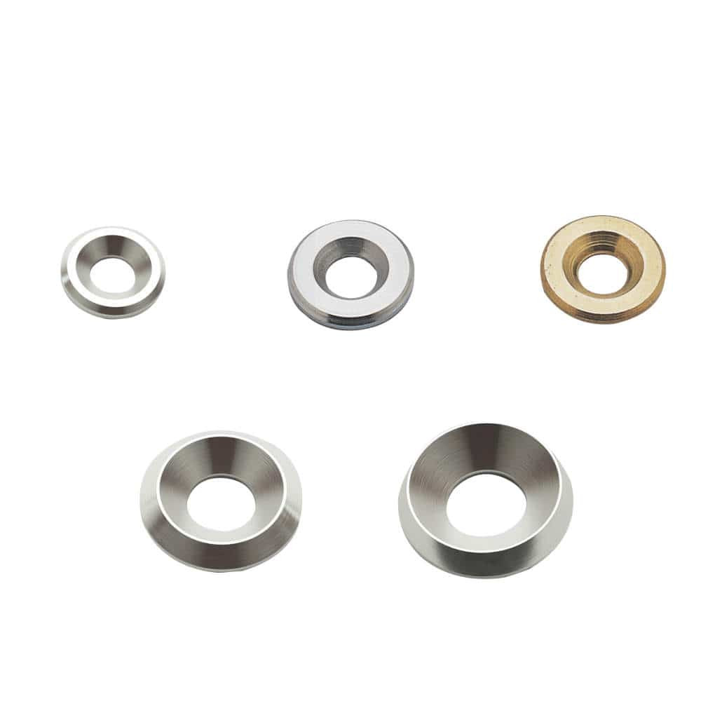 セットアップ座金用キャップ［スガツネ］SETUP (材料:ステンレス(SUS303)・黄銅) (仕様:M3用・M4用 ・M5用・M6用) (100個/1パック)「スガツネ製品ならカネマサ」