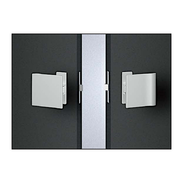 ドアハンドル 【ユニオン】 ULS2570-26-038 (シルバー) (開き方向:外開き・内開き用) (L100×W100×D67.5mm) (Pul側l+Push側) (ドア厚:33～45mm) 空錠は別売