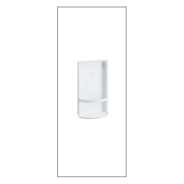 消毒液ホルダー 【ユニオン】 UDH242-PWH スチールポーラルホワイトペイント (186×317×D65+38)|カネマサ金物