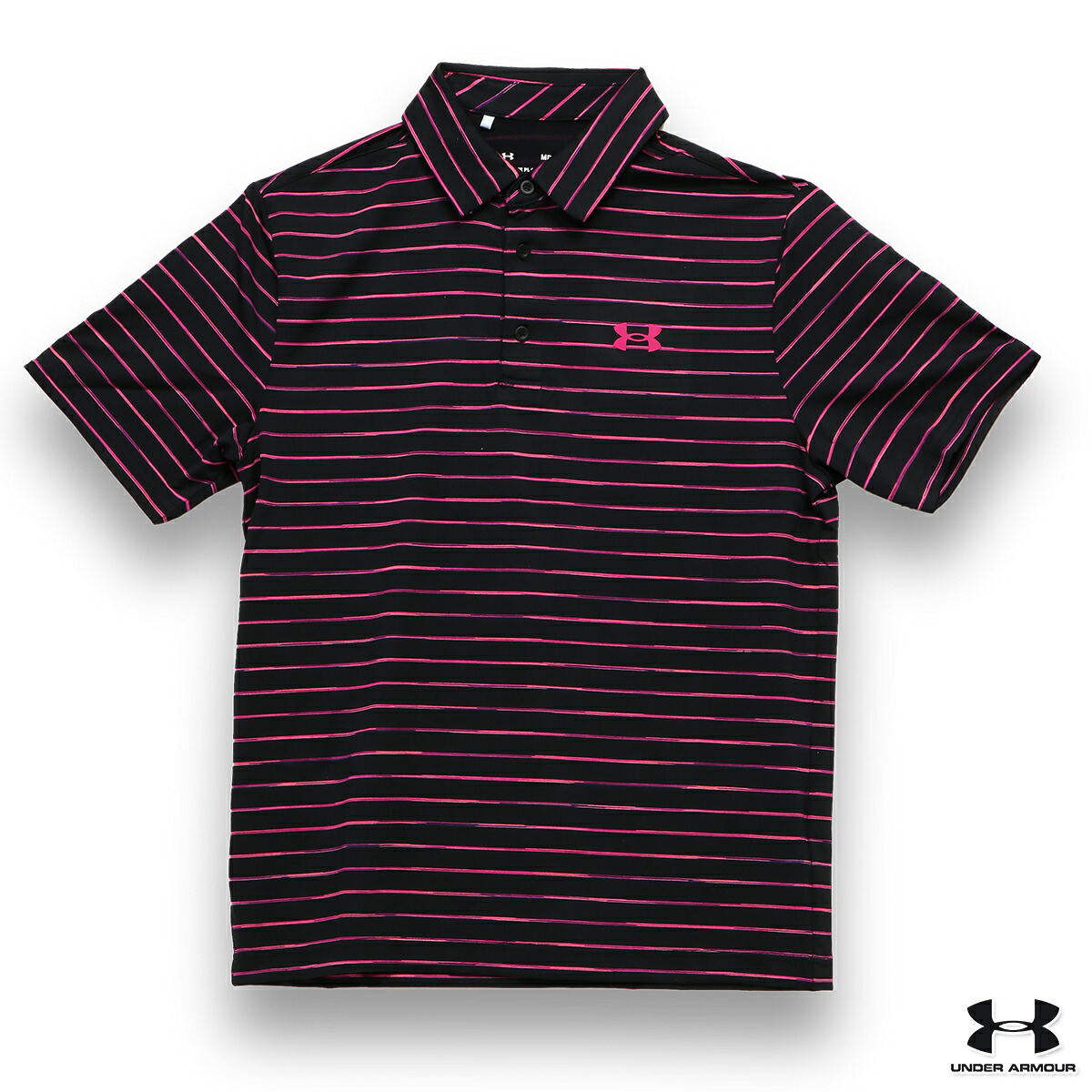 アンダーアーマー PLAY OFF POLO 2.0 メンズ ポロシャツ ブラック MD/LG/XL 1327037｜ＫＡＮＥＲＩＮ