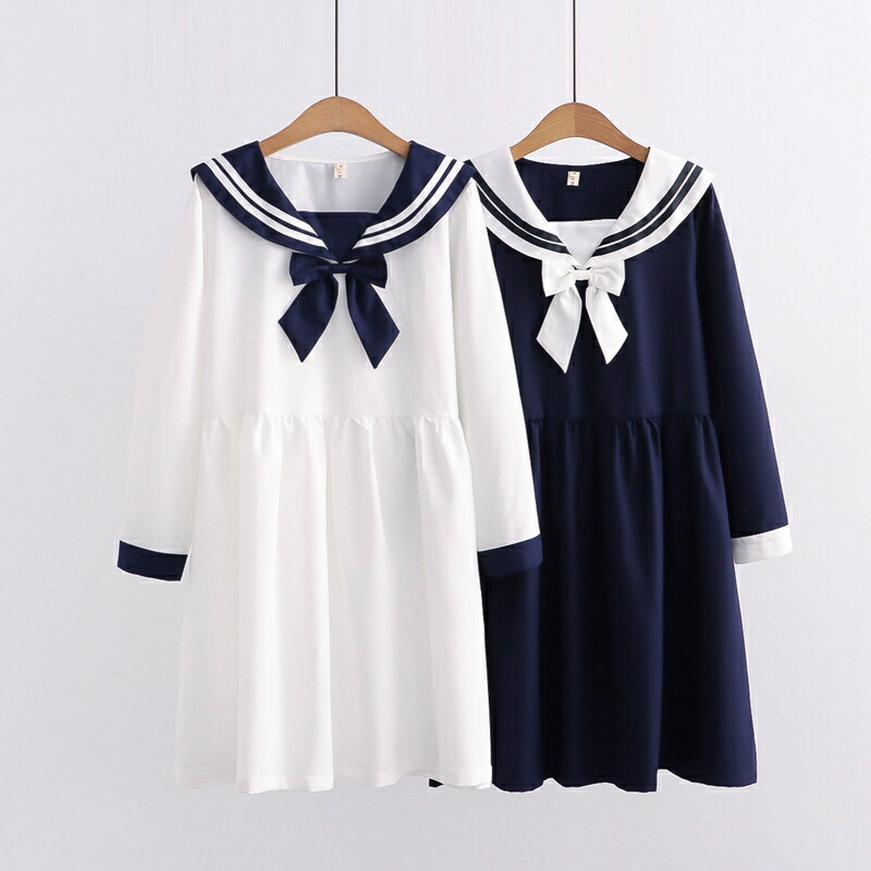 セーラー服 風 ワンピース 激安の 70 割引 Musicalbabies Galicja Pl
