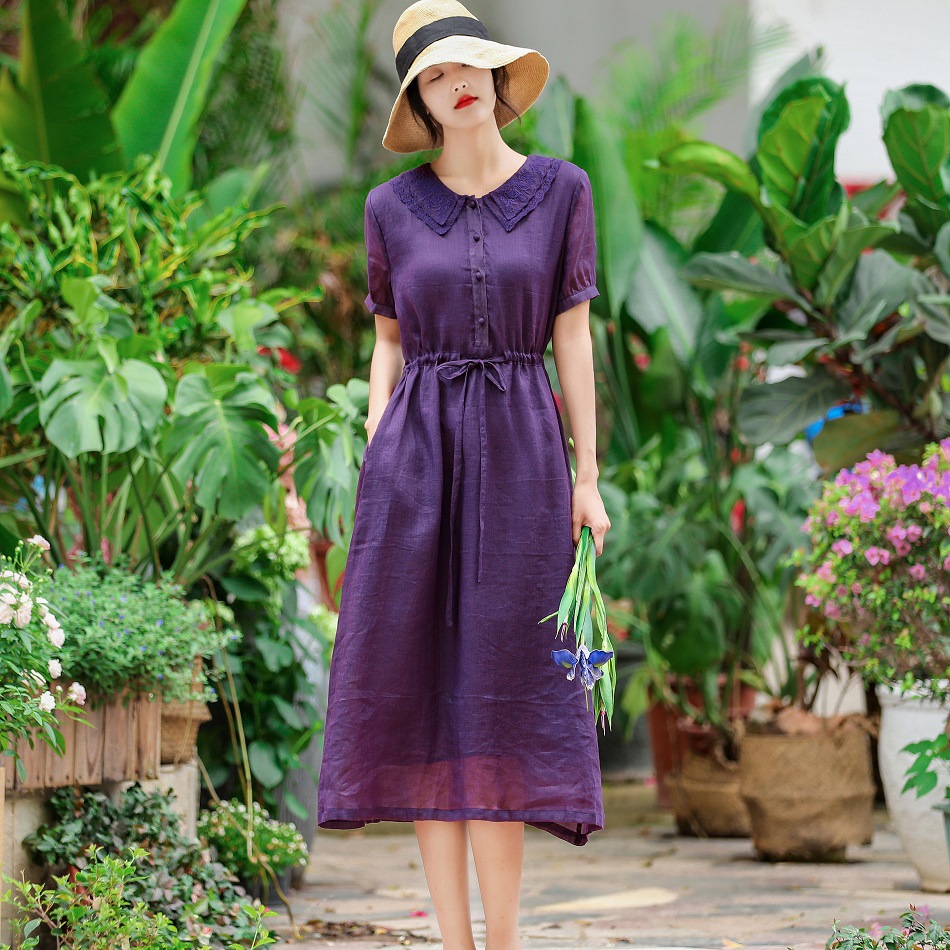 ワンピーススーツ 本物の シンプル ロング丈 ワンピース レディース 体型カバー着痩せ 母の日 プレゼント 新作 お洒落 キレイめ 夏用 涼しい代30代40代 Thehappydaysfarm Com