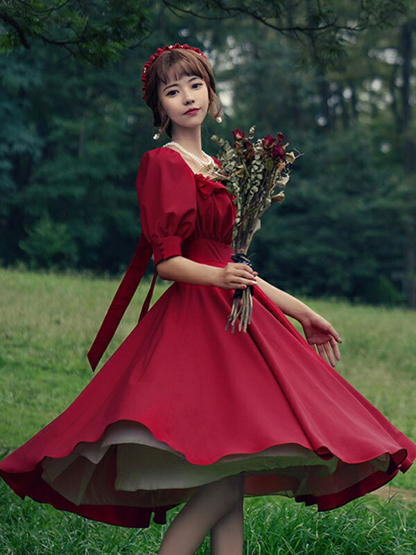 古典派音楽ロリータOPドレスキャットハイネスキャロルマナーロリータワンピースドレス レディースファッション-ドレス
