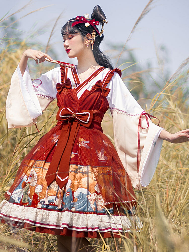楽天市場】メイド ゴスロリ 中華風 ロリータ ワンピース