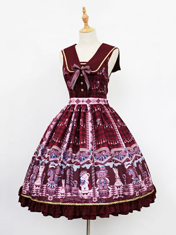 楽天市場】ロリィタジャンパースカート グレーブルー クラシック