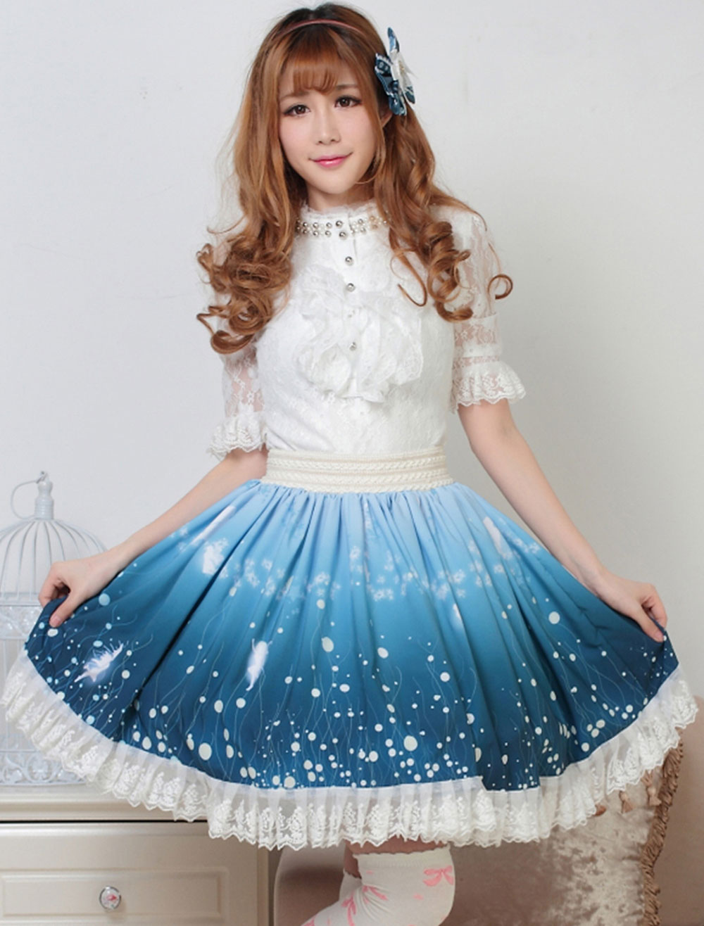甘いロリータスカート　2024ナイトウィザード　可愛いSK　ロリータスカート　アイドル衣装画像