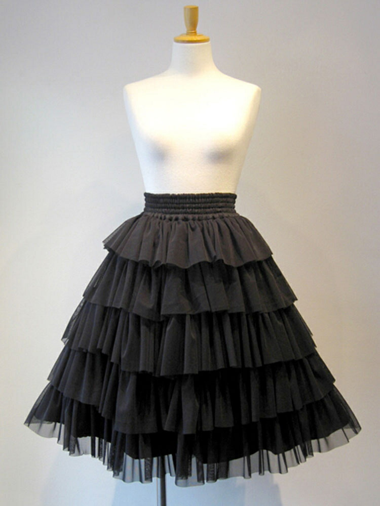 ゴシックロリータスカートラルフルズレースアップレイヤードブラックロリータボトム 楽天市場】ゴシックロリータスカートラルフルズレースアップレイヤード