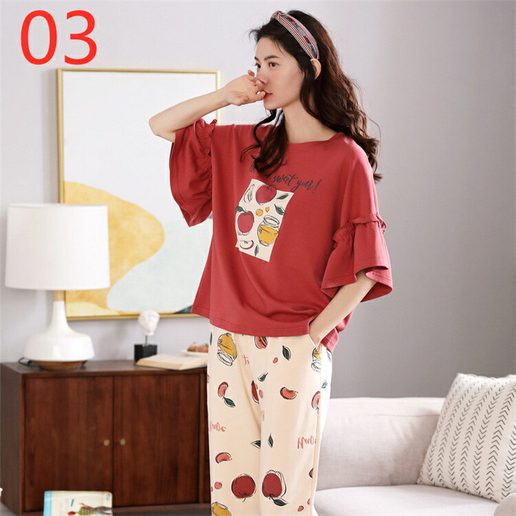 春夏新入荷大人気 可愛いデザイン パジャマ ルームウェア2点セット上下セットパジャマ かわいい おしゃれ 女性 部屋着 女性用 大人ナイトウェア ルームウェア Giosenglish Com