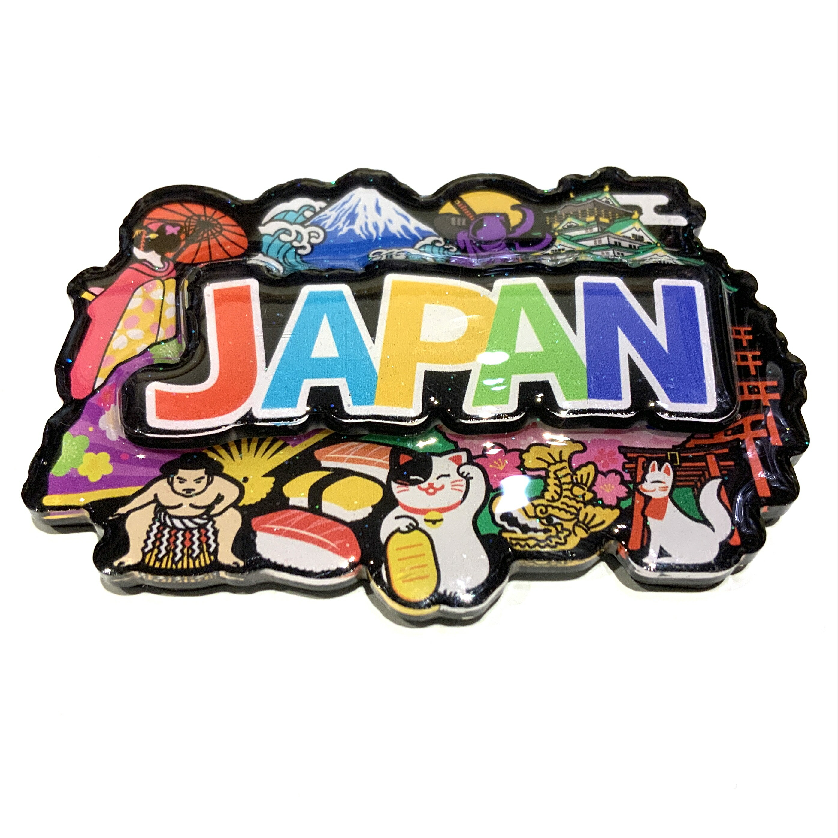 【楽天市場】アクリル マグネット もりもり 富士山 舞妓 桜 日本 Japan Magnets ご当地 外国人 お土産 スーベニア Souvenir ホームステイ：外国人向けお土産 東京浅草 5501