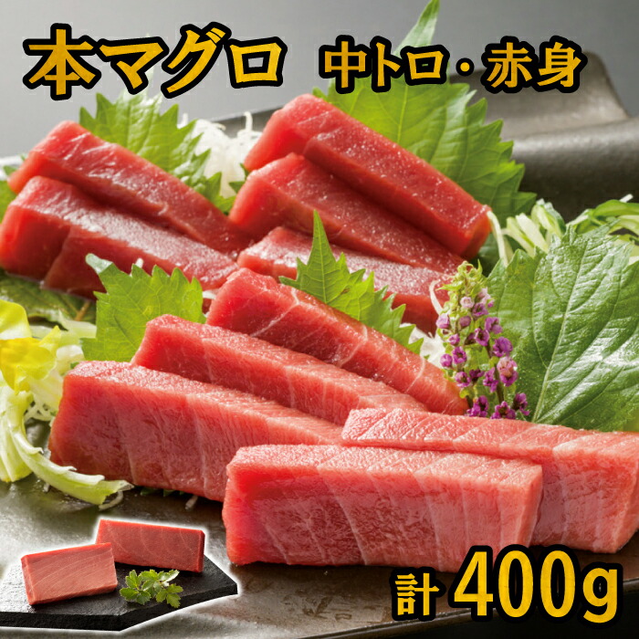 父の日 本マグロあじわいセット　本マグロ 中トロ・赤身 計400g 正規品 贈答品 本まぐろ 本鮪 鮪 まぐろ マグロ 刺身 マグロ丼 まぐろ丼 寿司 中とろ 中トロ 赤身 海鮮 刺身 寿司 お取り寄せグルメ 贈り物 ギフト 御祝 内祝 熨斗対応 海の幸 冷凍