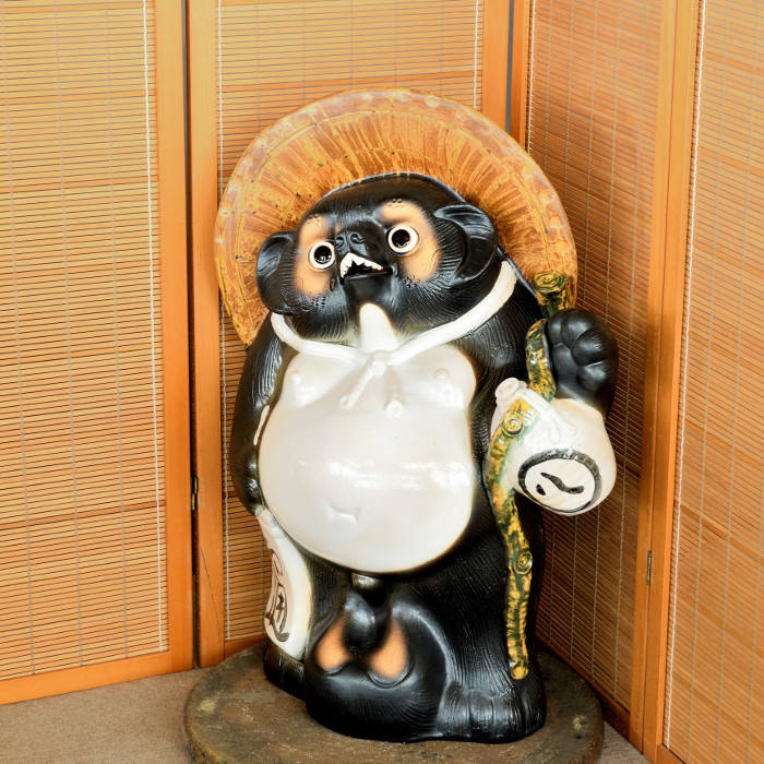 楽天市場】信楽焼 陶器 たぬき 仙人狸 9号 仙人 しがらき焼 や