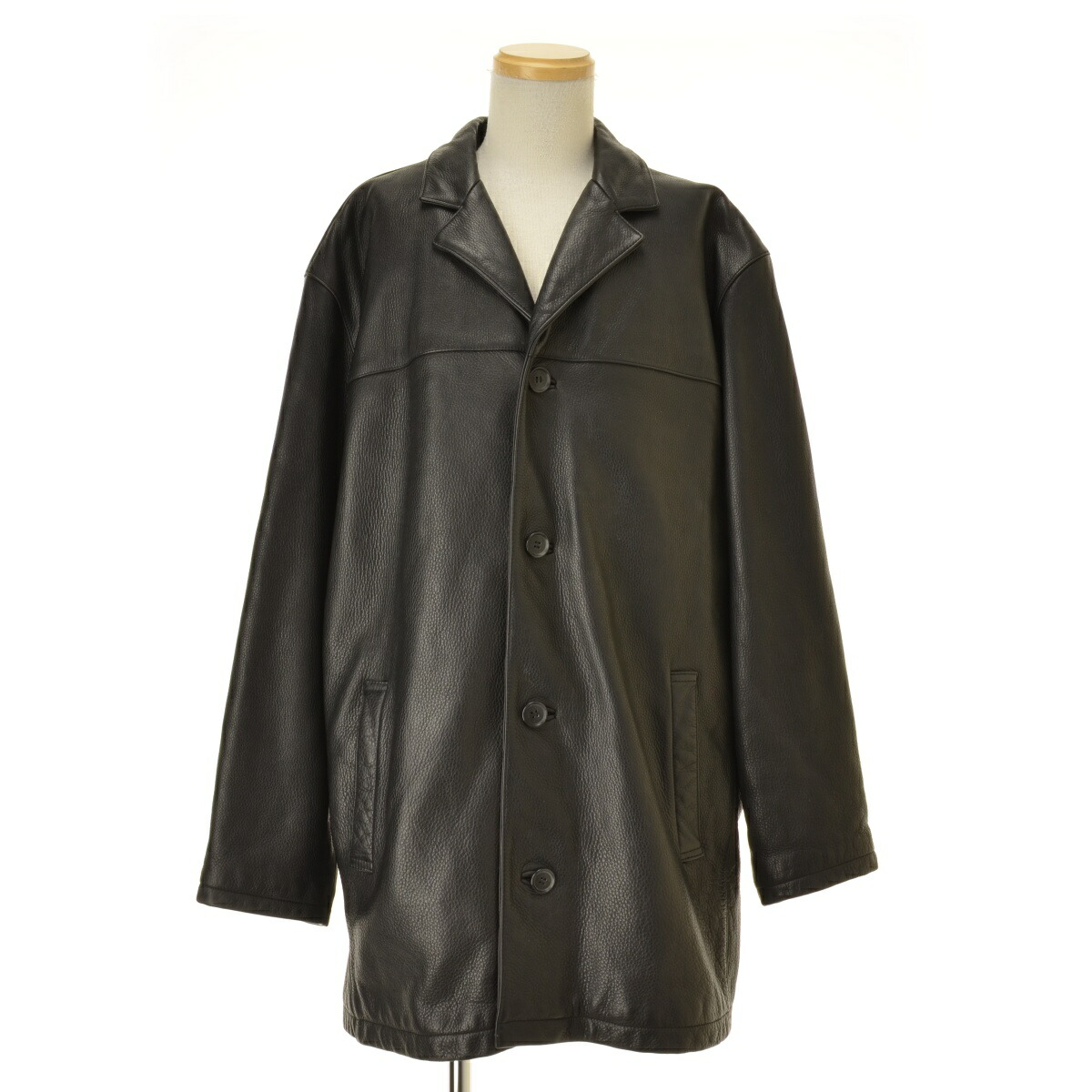 【中古】DOCKERS / ドッカーズ RECODE カウレザー カーコートレザーコート【cacgaeab-m】