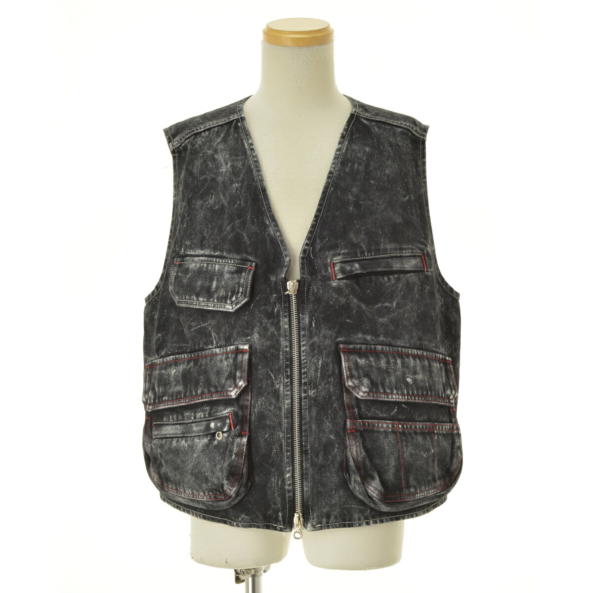 【中古】DIESEL / ディーゼル 23AW A09521 S-SAMP デニムベスト【cacfbaad-m】